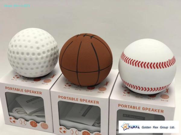 Creative basketball wireless mini Bluetooth speaker spherical football basketball baseball golf small stereo outdoor