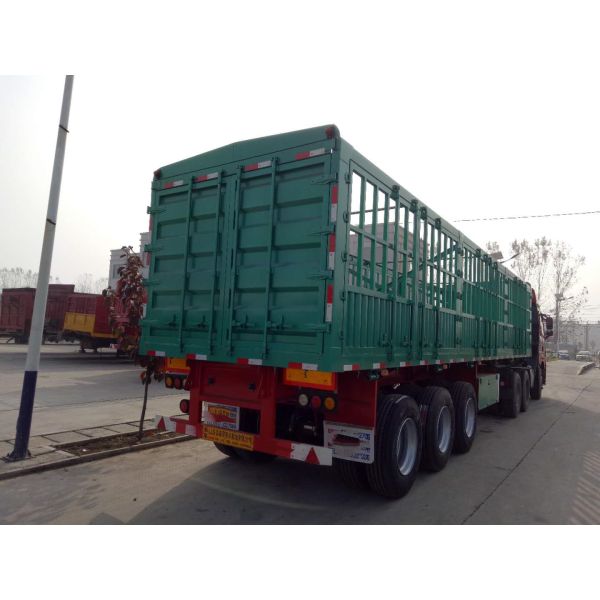 Оградите Semi тележку несущей поголовья трейлера с 3 цапфами