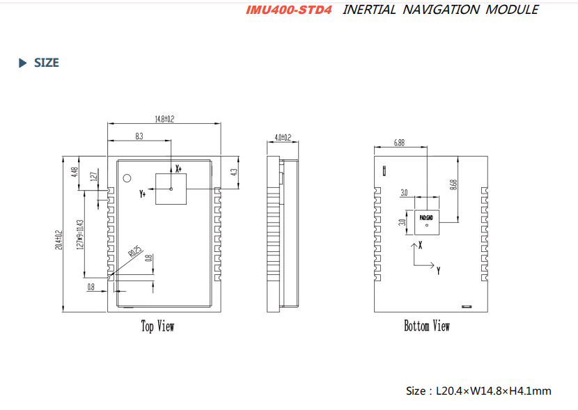 Rion Imu400 9 модуль инерциальной навигации для автоматизированных сельскохозяйственных машин