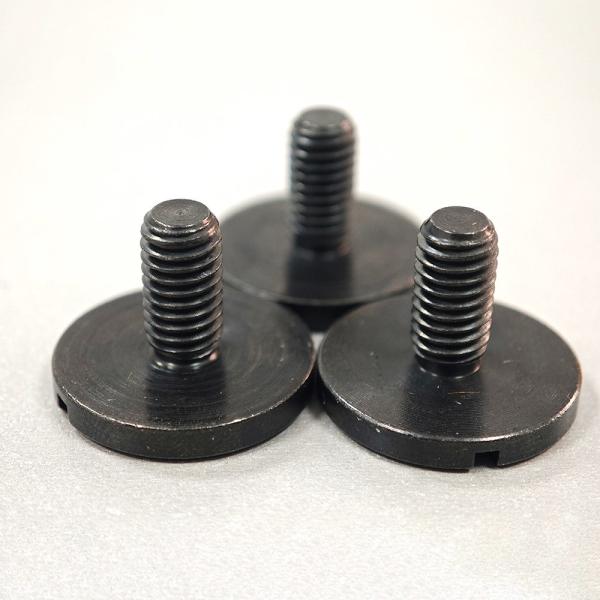 Comprimento 15 mm parafusos de cabeça de fenda de aço inoxidável com revestimento de zinco preto