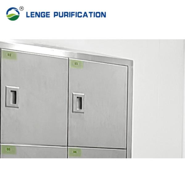 1200 × 450 × 1800 Stainless Steel Storage Cabinet Polished SS304 With Twelve Doors