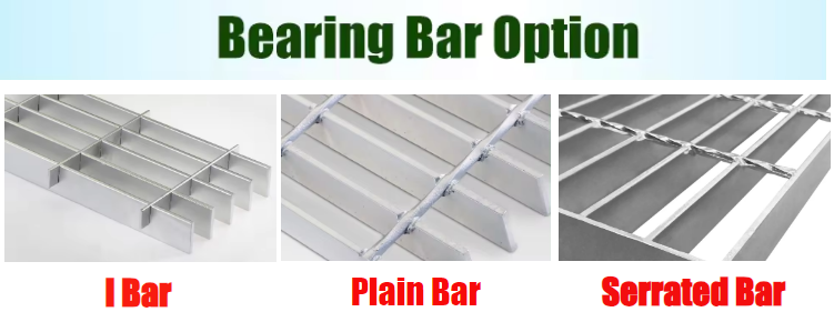 Hot Dipped Galvanized Press Welded Steel Grating 2mm for Municipal Construction