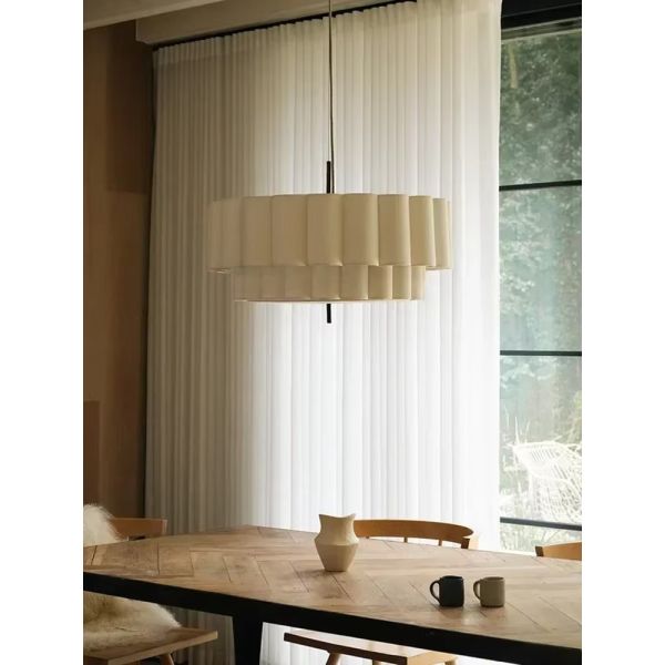 Indoor Lighting Fixtures Home Pendant Lights Retro Wabi Sabi Fabric Chandeliers (WH-VP-302)