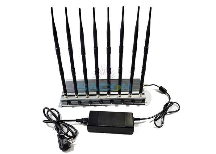 3 антенны блокатора 8 Jammer сигнала охлаждающих вентиляторов 5G 5 ватт каждый диапазон выстраивают в ряд до 80m