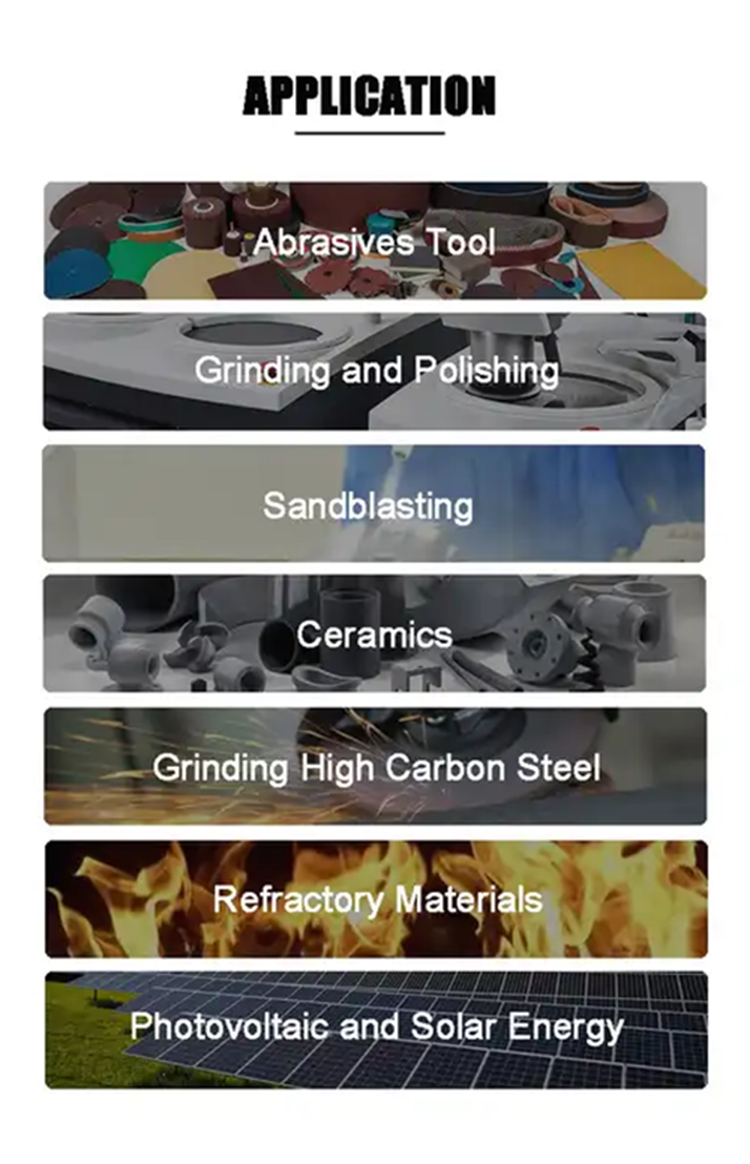 Black Silicon Carbide Powder Refractory Raw Material Green Silicon Carbide Powder 99% Purity