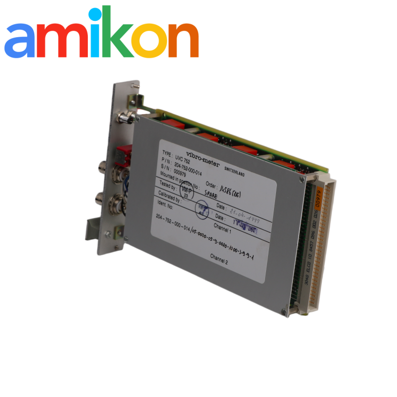 Vibro Meter UVC752 204-752-000-014S Vibration Processor Module for Real-Time