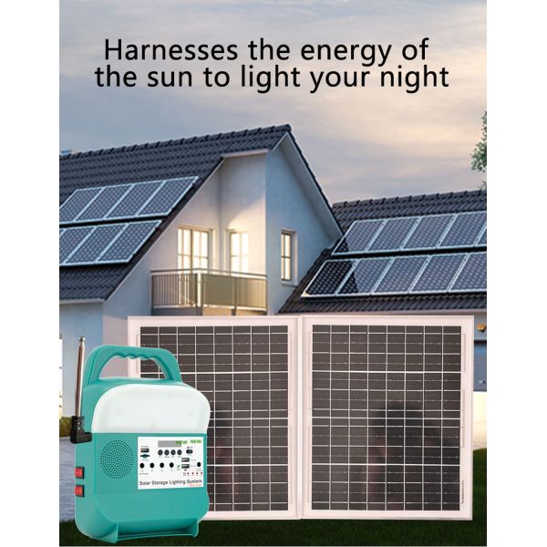 Small Solar Light Kits 10h Working Time For Outdoor Lighting Solar Camping Light With Power Bank