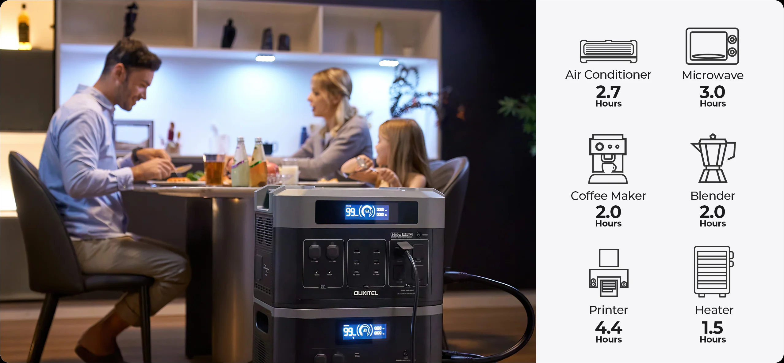 Huge Capacity Portable Power Station 3600W Solar Generator LiFePO4 Battery Expandable to 16384Wh Generador Solar