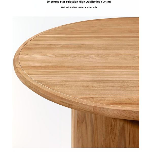 Outdoor Teak Dining Teakwood Patio Table And Chairs Anti Corrosion Anti Cracking