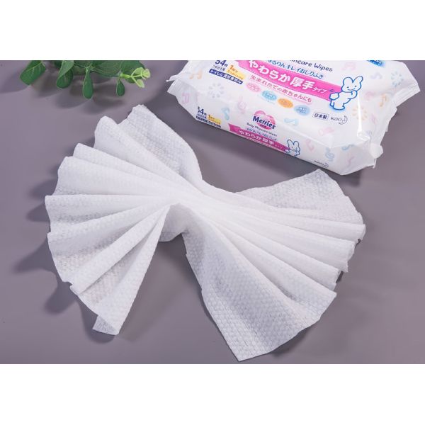 viscose Raw White Spunlace Nonwovens For Dry Wipes 30g-80g