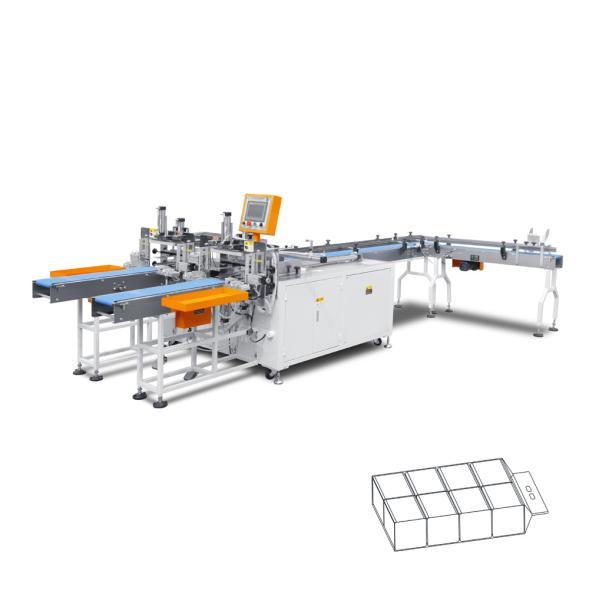 Machine d'emballage semi-automatique de 10/12 sacs de tissus faciaux en papier avec prix bon marché