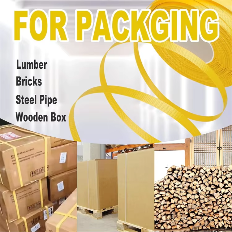 Custom Logo Printed Polypropylene PP Plastic Strap Packing Belt For Box Packing