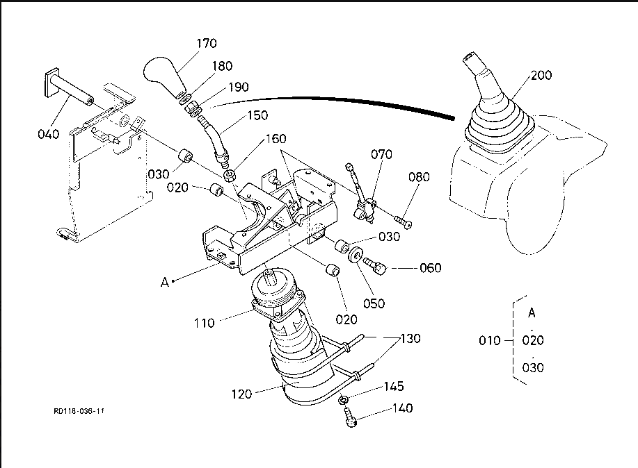 Экскаватор Belparts разделяет экскаватор кнюппеля рычага RD411-6172-0 кнюппеля регулятора U50-5
