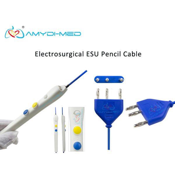 Medical Disposable Monopolar Cautery Cable ESU Pencil Cable Without Blade