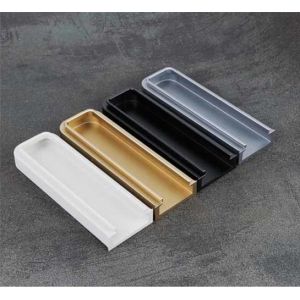 Customized Length Aluminum Concealed Handles For Wardrobe Cabinet With Clear Look