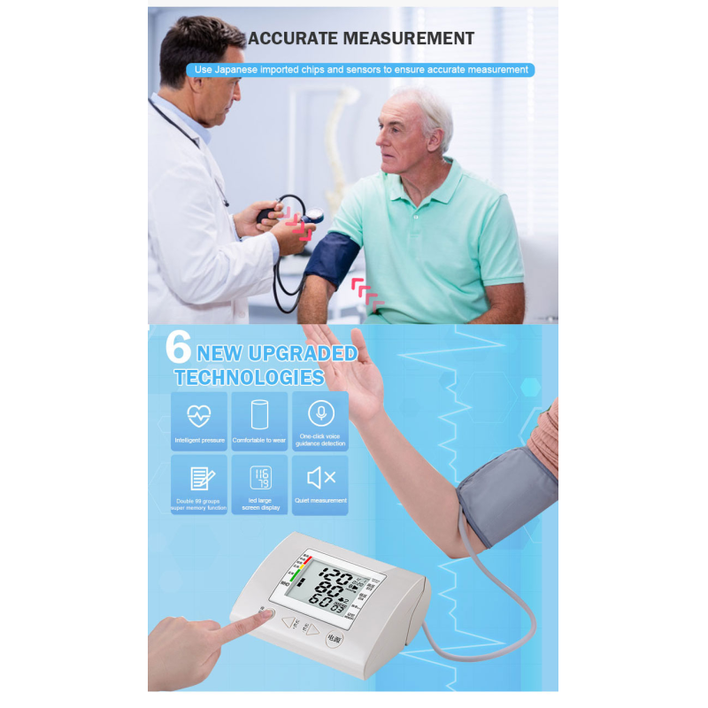 Digital Arm Electric Blood Pressure Monitor 497g DC 6V With Voice Function