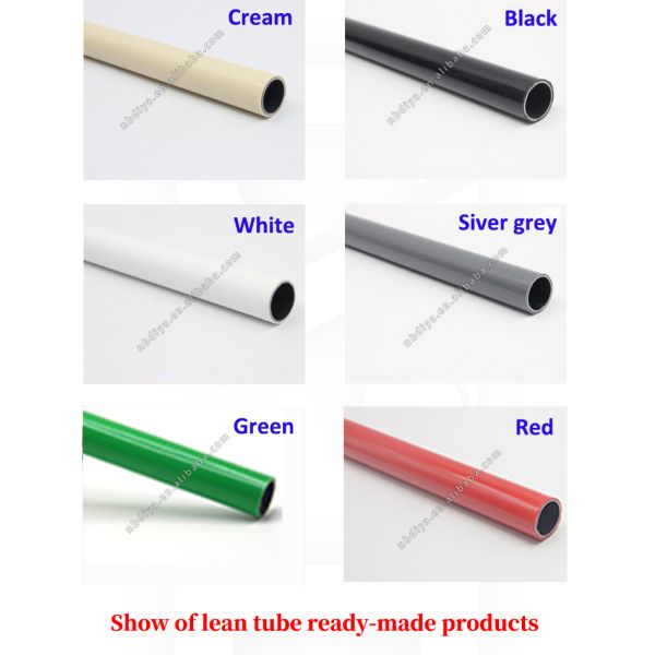 Прочная труба PE / ABS Покрытая металлическая труба для труб Совместная система Стеллажная система Рабочая скамейка Сборка ручная тележка Сборка с использованием