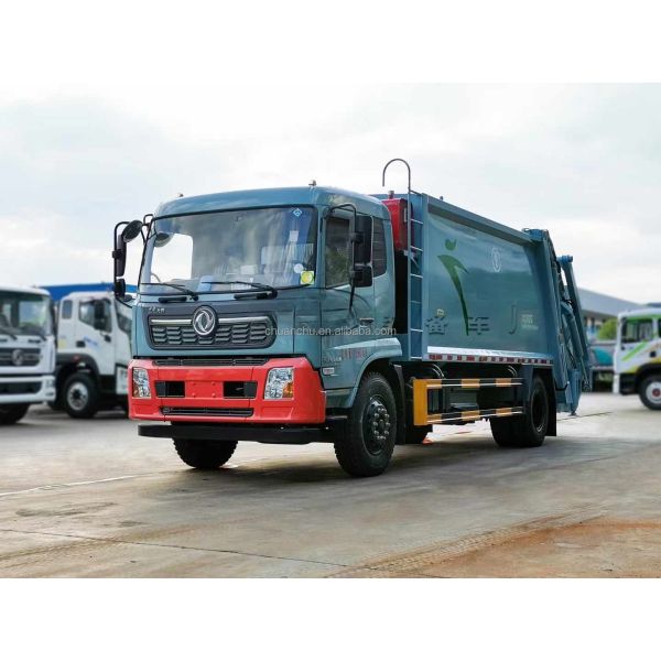 Manual Transmission Diesel Engine Sanitation Garbage Truck with Compressed Body Design