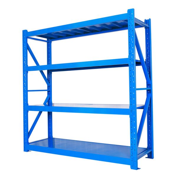 Supermarket Warehouse Medium Duty Shelving Boltless 4 Tier Adjustable Shelf