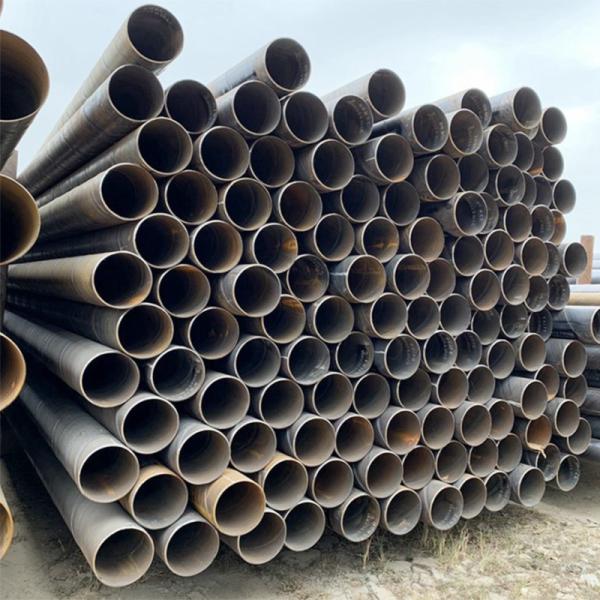 Oiled Welded Steel Pipe Round Low Carbon Steel Tubing 1200mm Diameter