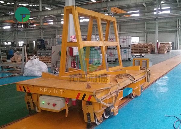 16 Ton Heavy Duty Material Handling Electric Transport Cart For Marble Slab