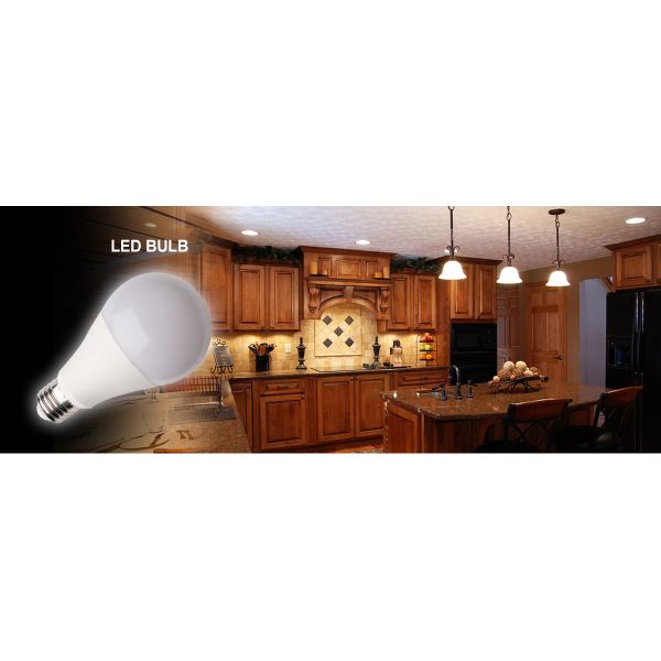 White LED Light Source Incandescent Bulb Light A60 Type LED Bulb for Power Factor PF 0.95