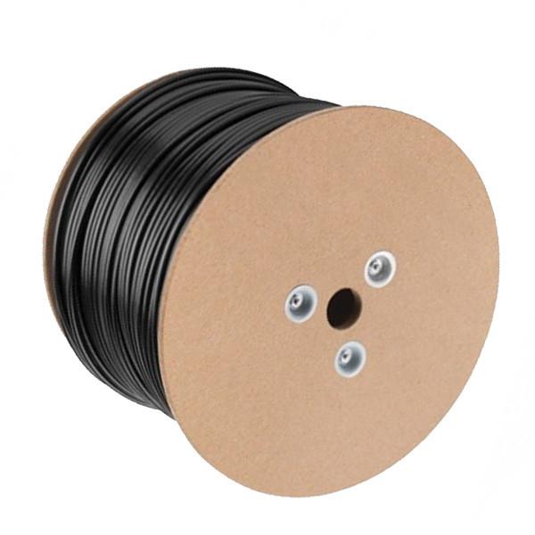 0.45mm FTP CAT5E Cable PE Jacket Cable Solid Copper With Black 1000FT