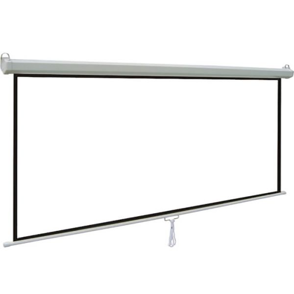 100-inch Pull-Down RManual Pull Down Projector Screens Universal Roll-Down Adjustable Screen Height