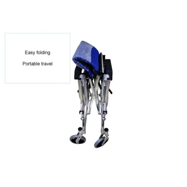 Convenient and Portable Folding Medical Wheelchair for The Disabled Load Capacity 120kg