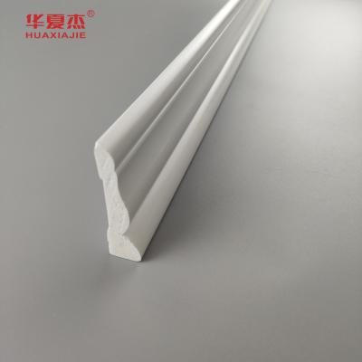 White PVC Skirting Decoration Pvc Moulding Moisture Proof Home Decoration