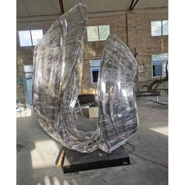 Outdoor LED Stainless Steel Metal Sculpture 3.0 Meter Height