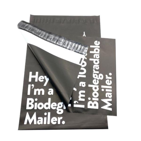 Waterproof PLA Compostable Shipping Bags , Nontoxic Self Adhesive Mail Bags