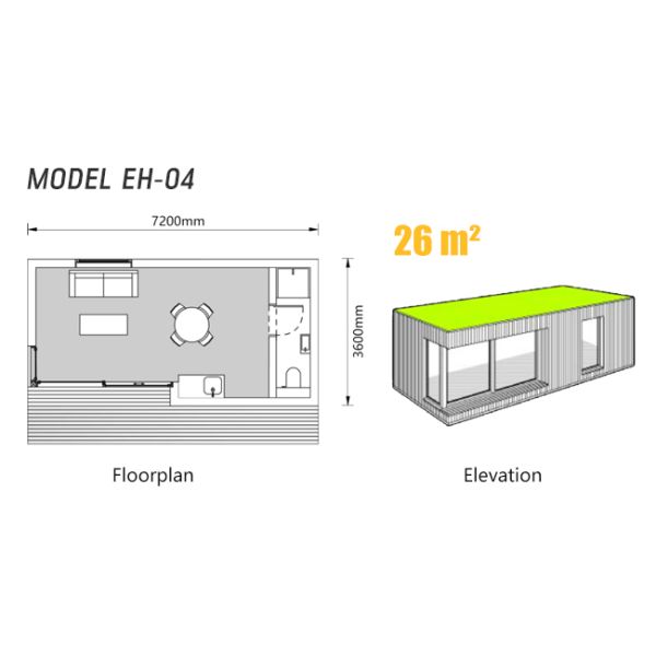 Студии сада потолка доски CFC набор дома Prefab деревянный с плакированием стены WPC