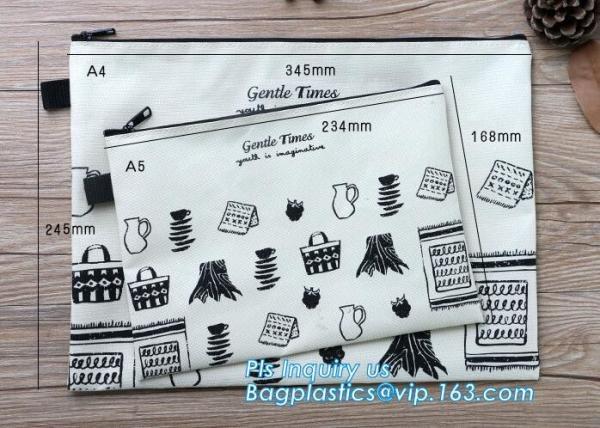 Solid Color Canvas Pencil Case Stationery Pencil Bag, Canvas stationery storage bag, retro canvas bags student stationer