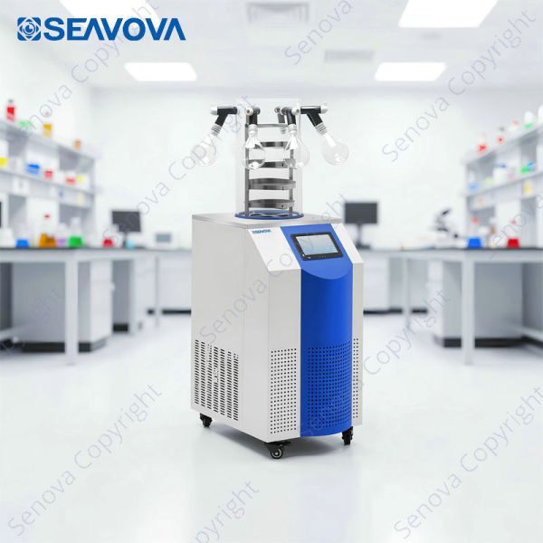 6Kg Laboratory Freeze Dryer Lab Lyophilizer For Biological Samples