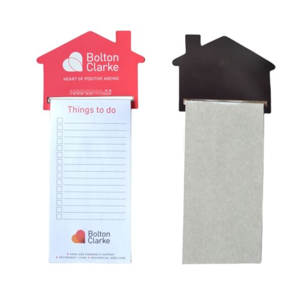 Custom Shape Paper Magnet Memo Pad On White Board For Office