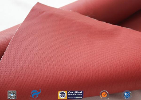 isolation thermique enduite de silicone rouge de tuyau de tissu de fibre de verre de 580gsm 17oz 3732