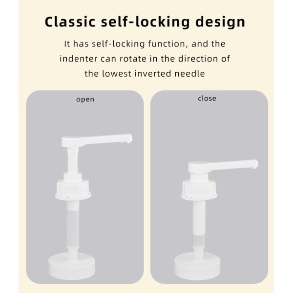 UKPACK'S 54-410 Пластиковый насос соуса 10 мл 15 мл 20 мл 30 мл Пищевой диспенсерный насос