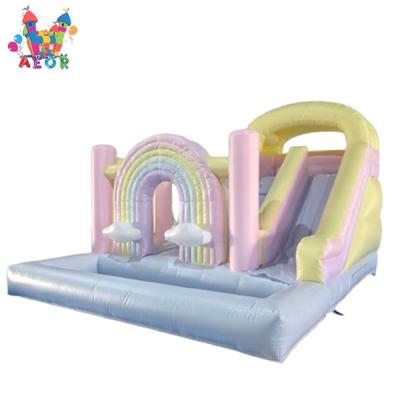 Pastel Bounce House Inflável Bouncer Castelo Casamento Inflável Bounce House