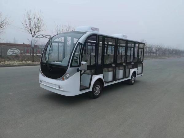 Orange Color Electric Sightseeing Bus With 72V Battery 14 Seater