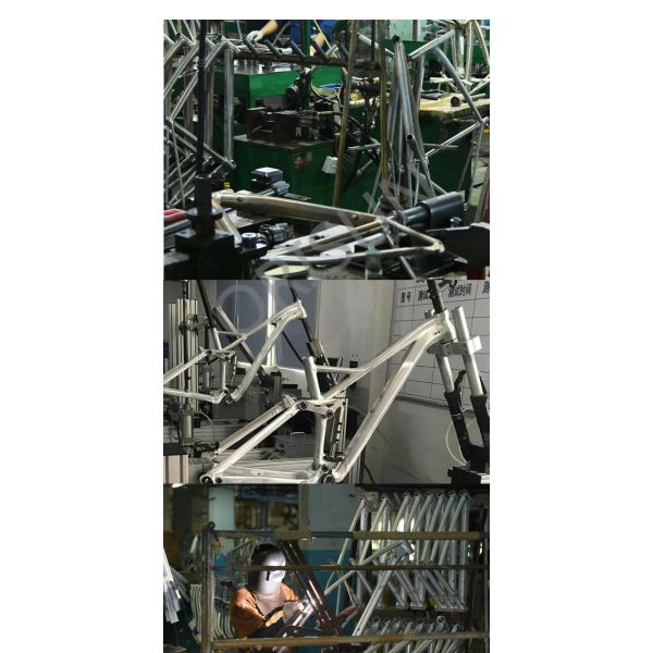 CX Mid - Drive Full Suspension Bike Frame Aluminum Alloy 140 Mm Wheel Travel