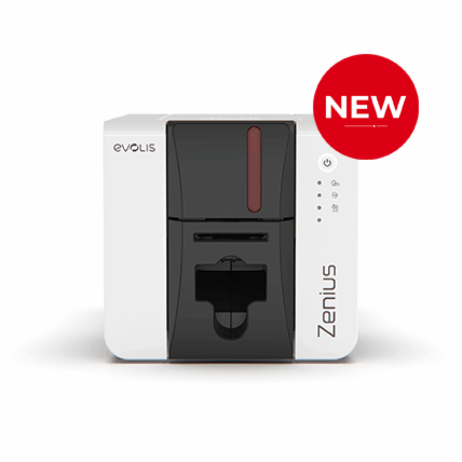 Принтер карт Evolis Zenius 2 с разрешением 300 dpi, односторонней печатью и подключением USB 2.0