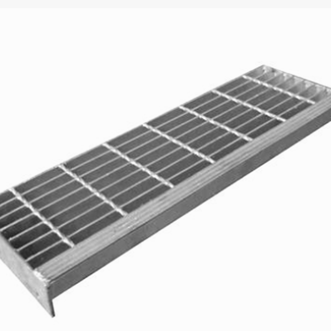 0.3mm Electro Galvanized Steel Stair Treads Grating Width 80mm