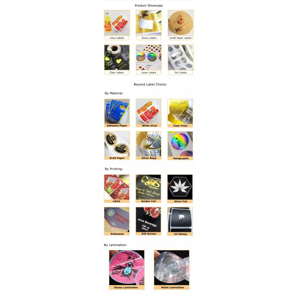 Packaging Adhesive Sticker Printing Supplement label, Custom Printed Health Food Label Sticker