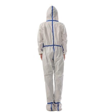 Type5/6 Disposable Protective Coveralls Uniform Non Sterile Good Air Permeability