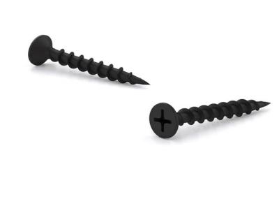 Black Phosphated Bugle Head Drywall Screws For Connection And Fastening