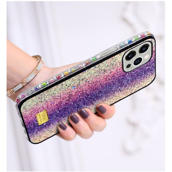 Cuerpo para teléfonos móviles de lujo de protección de diamantes para el iPhone 13 12 Promax