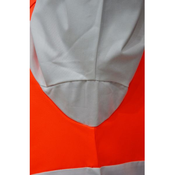 Food Dust Safety Protective Clothing Two Tone Color With Metal Snaps