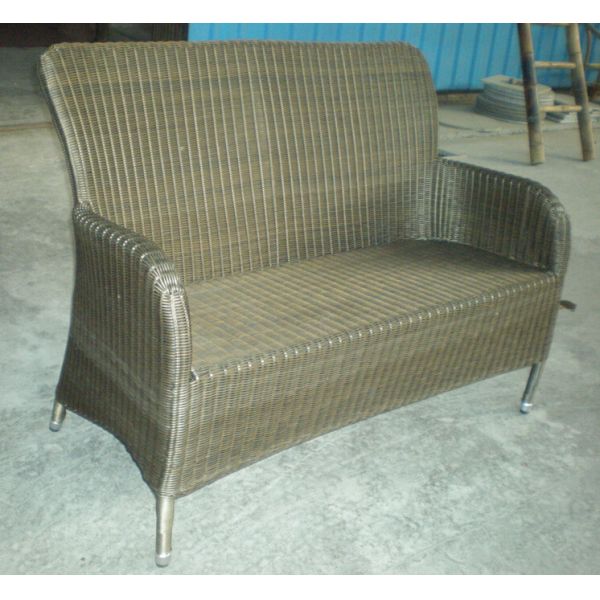 wicker furniture bench chair -1237