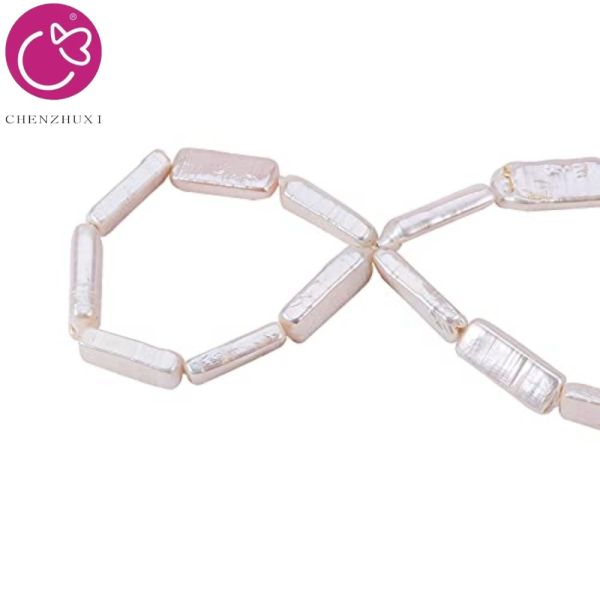 11-12mm Natural White Real Loose Freshwater Baroque Coin Pearl Beads Strand